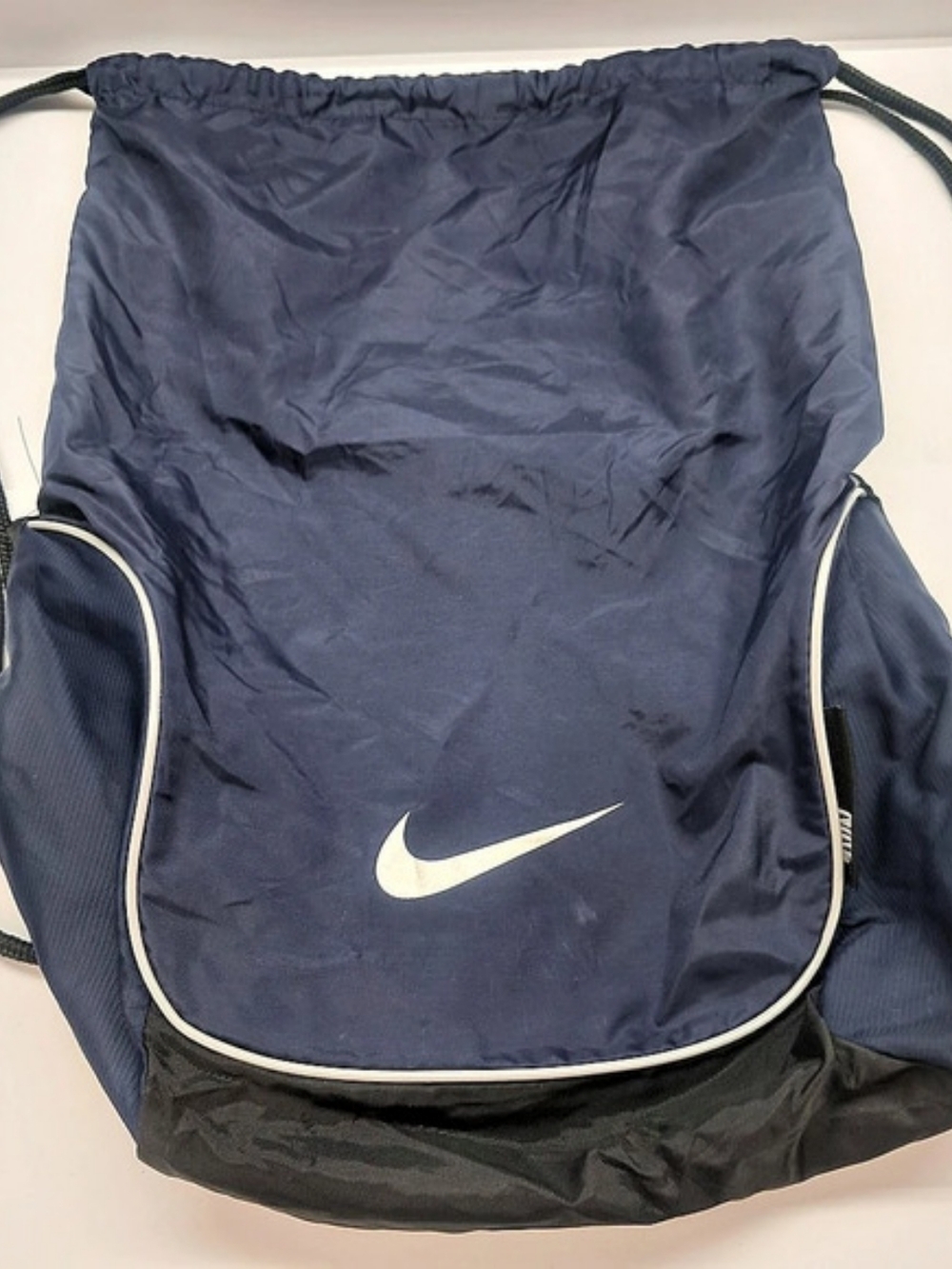 Nike Drawstring Backpack in Blue & Black